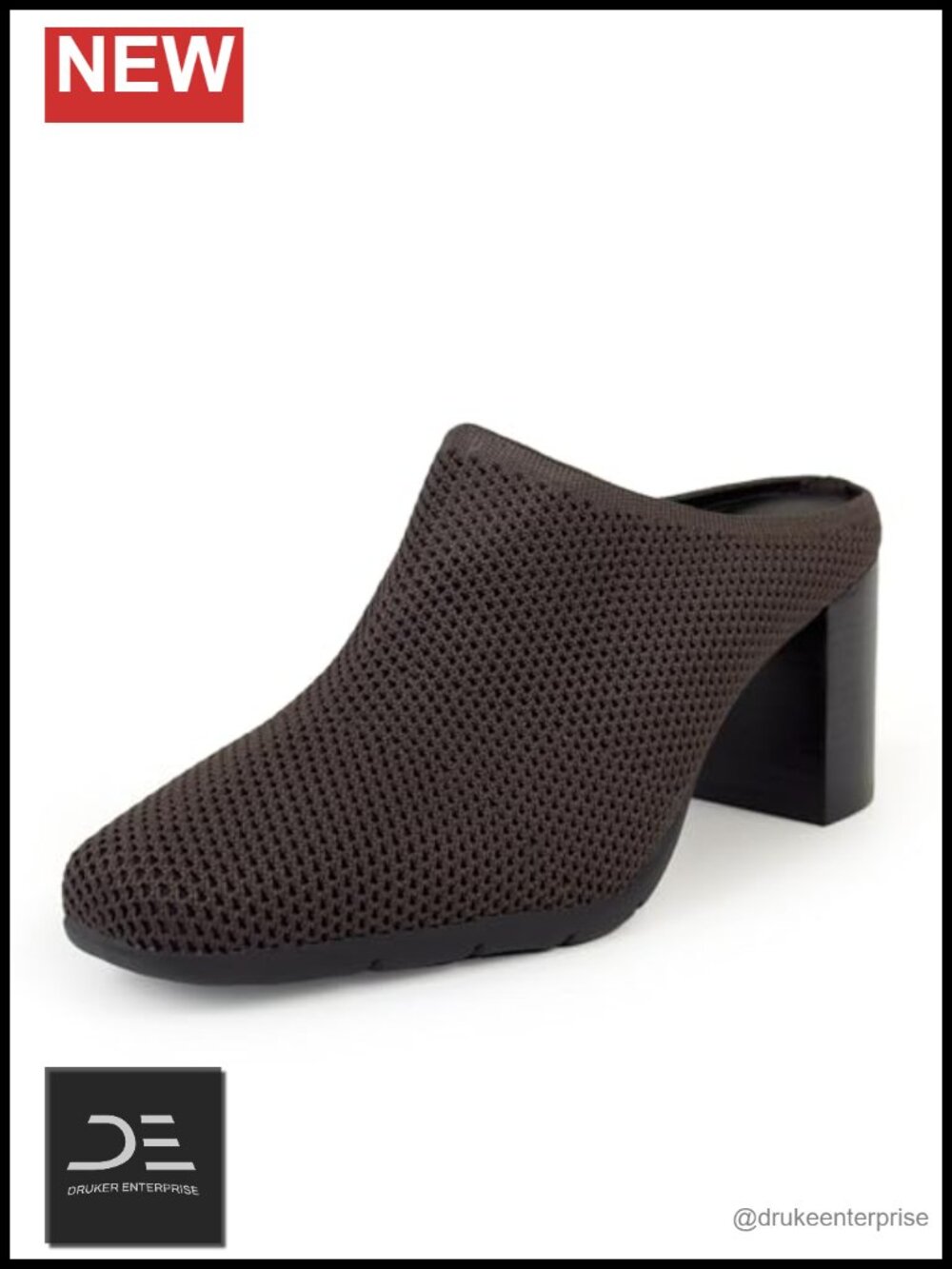 Aerosoles Maddy Knit Mule Block Heel Slip-On Comfort OrthoLite